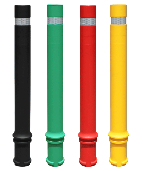 models semiflexible bollards aeco