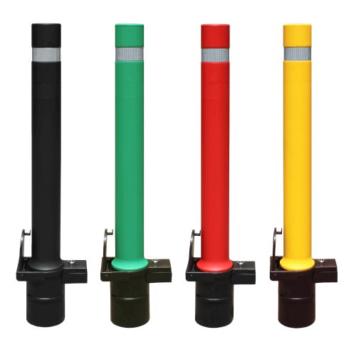 semiflexible bollards aeco removable