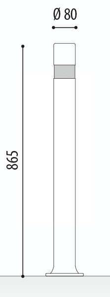 measures a flex ø80 with plate measures a flex ø80 with plate