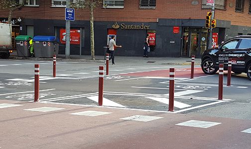 aflex dt fixed bike lanes installed