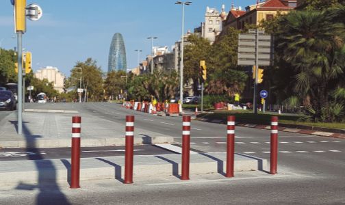 aflex dt fixed bike lanes installed